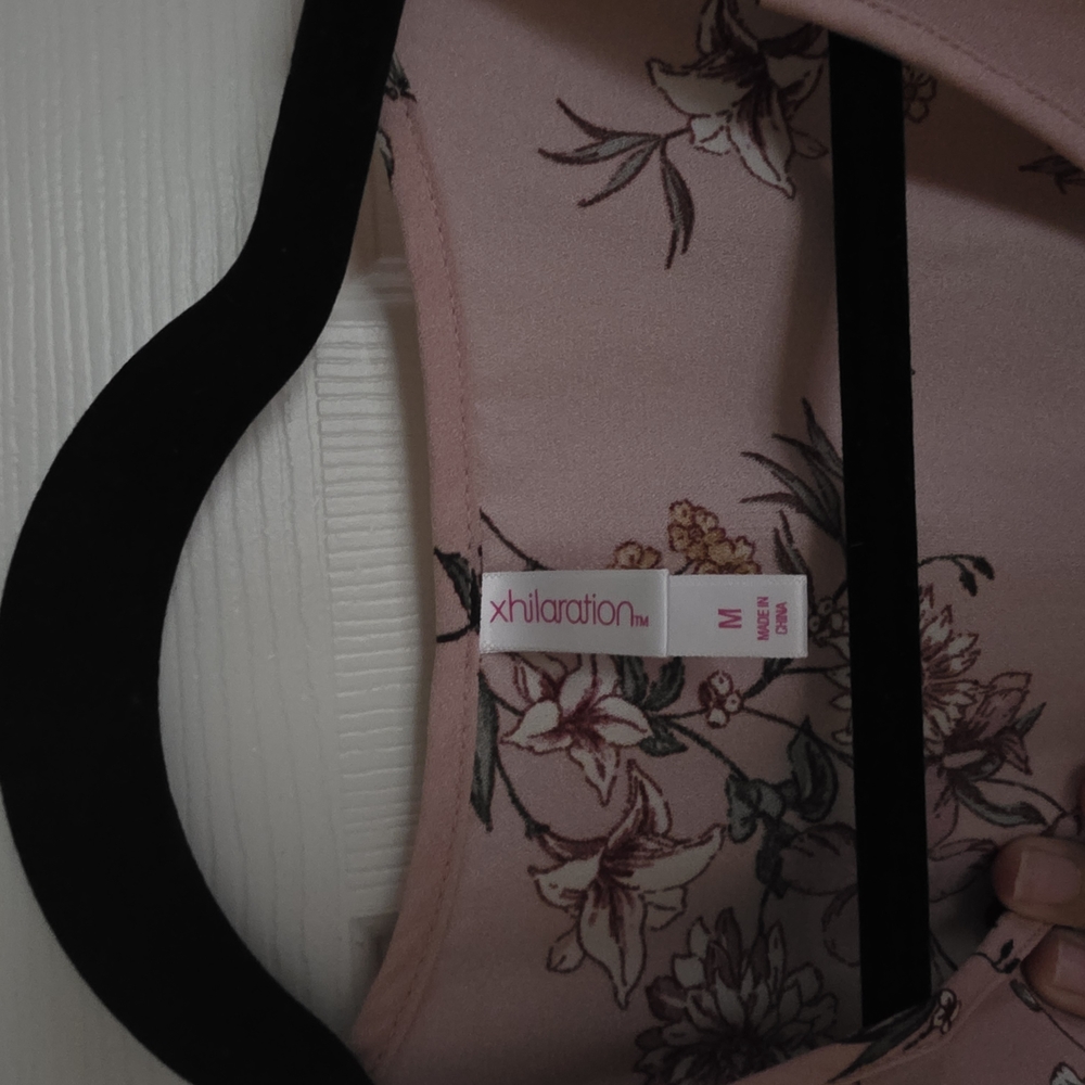 Floral Pink Wrap Dress - Picture 2 of 3
